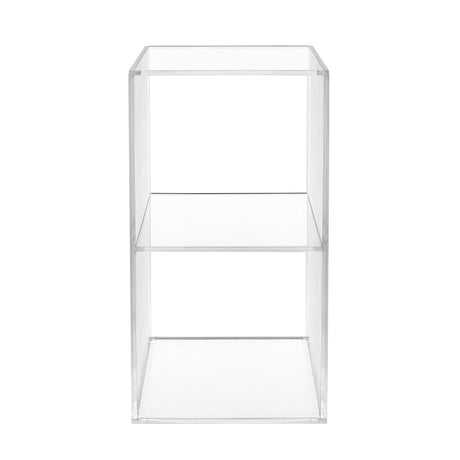 iPLEX Clio Cubo Double da Terra Scaffale Portaoggetti Plissè 30x60cm Made in Italy PMMA