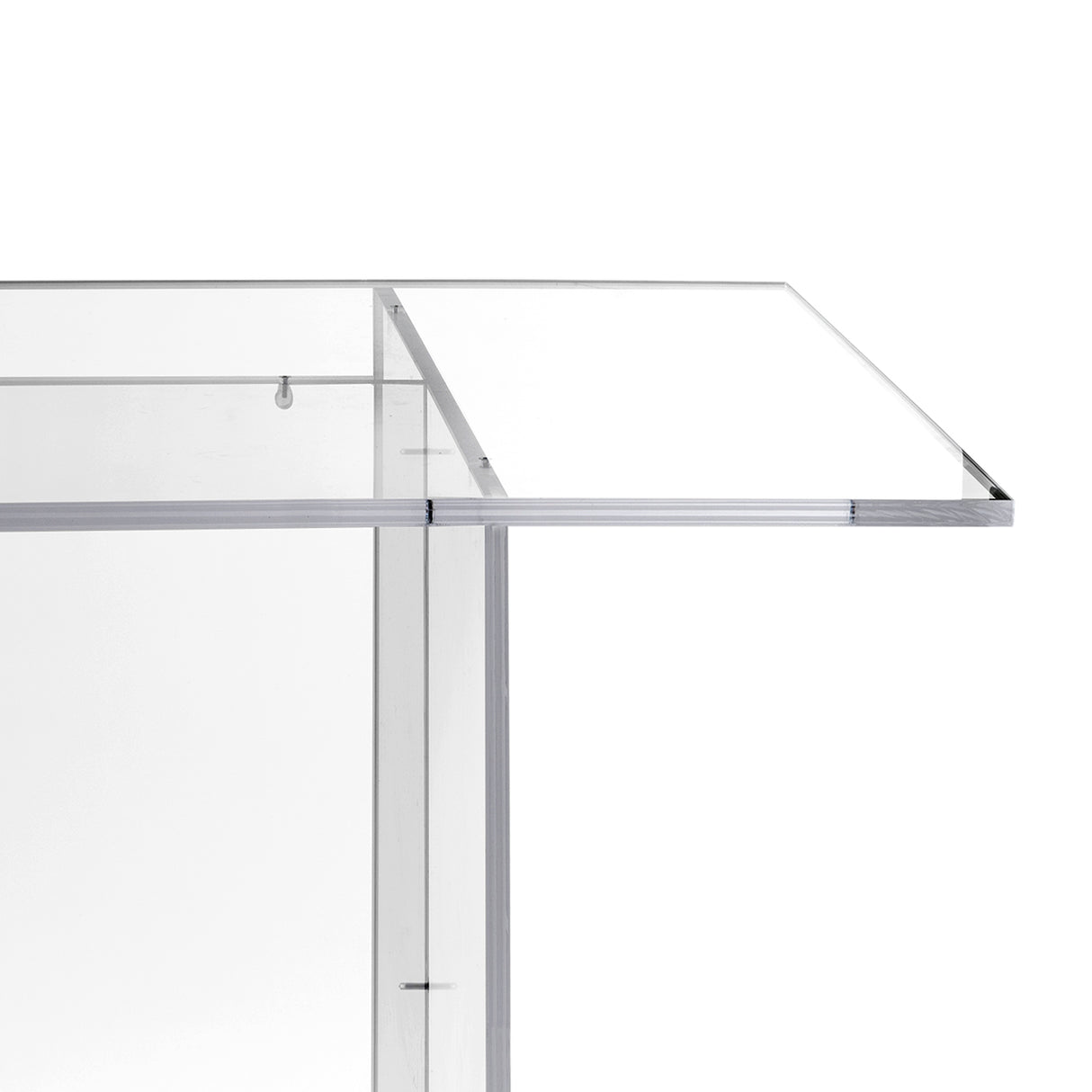 iPLEX Aria Tavolo Trasparente 155x75x80cm Made in Italy PMMA