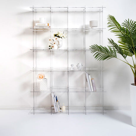 iPLEX Atmosfera 4 Libreria in PMMA 202x131cm Trasparente Made in Italy