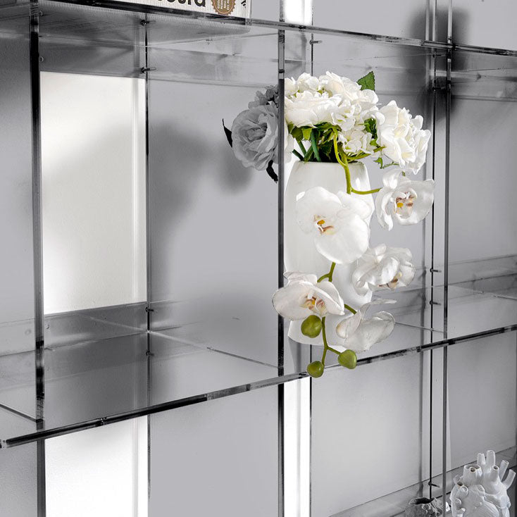 iPLEX Atmosfera 4 Libreria in PMMA 202x131cm Fumè Grigio Made in Italy