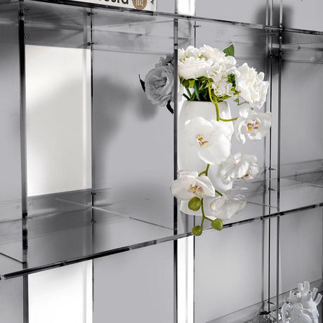 iPLEX Atmosfera 4 Libreria in PMMA 202x131cm Fumè Grigio Made in Italy