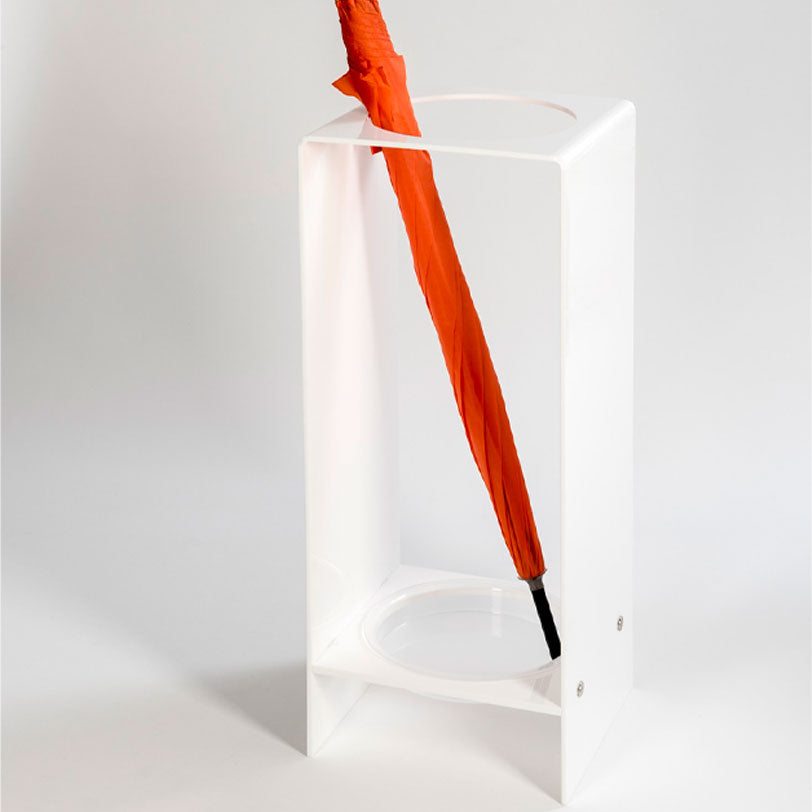 iPLEX Portaombrelli Madison in PMMA 64x25cm Bianco Made in Italy