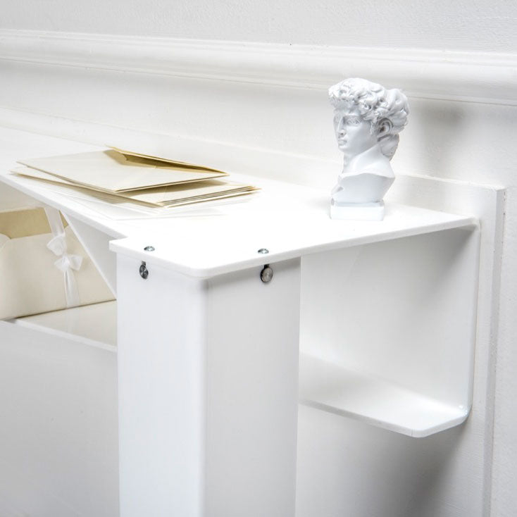 iPLEX Chopin Consolle in PMMA 100x100cm Bianco Made in Italy