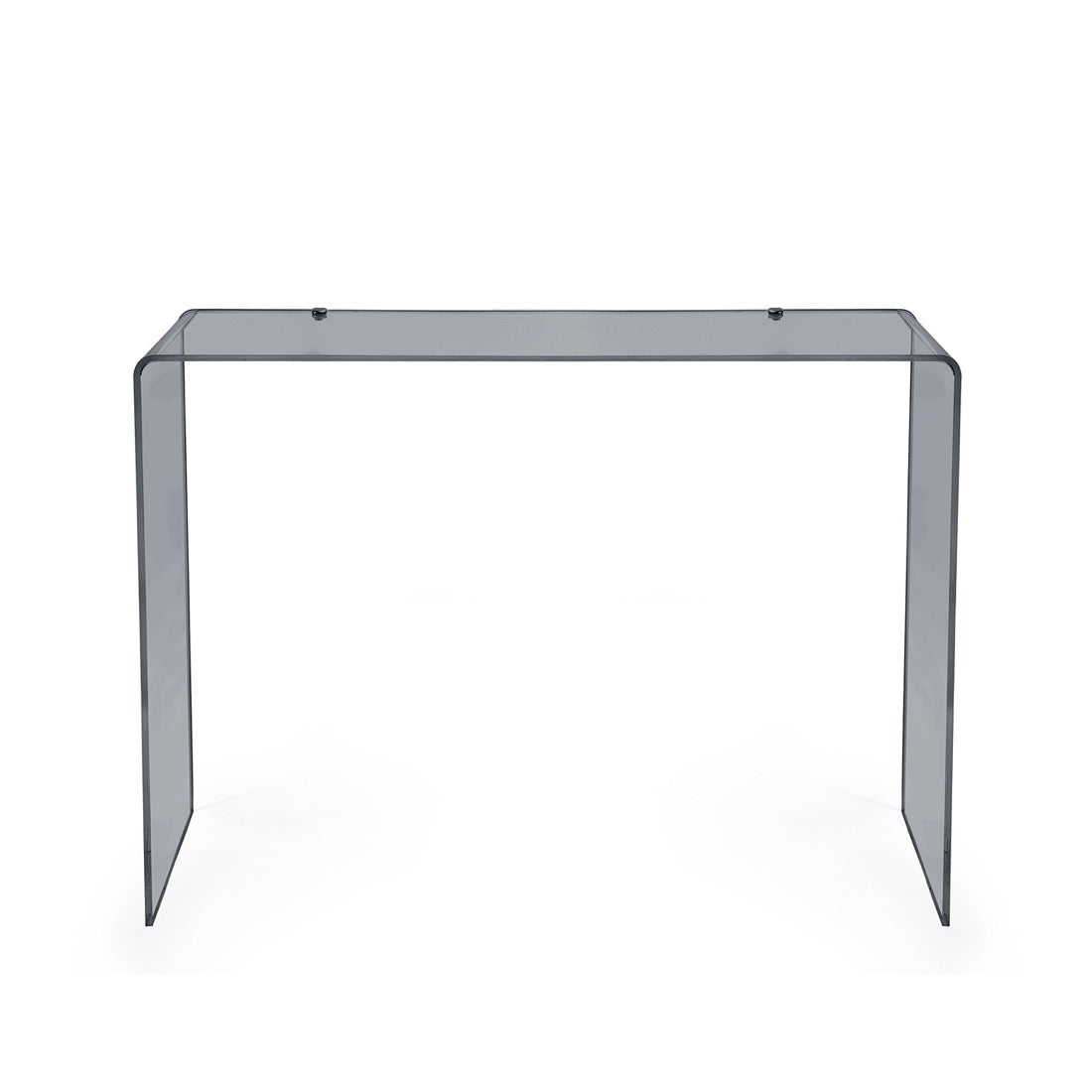 iPLEX Milvio Consolle in PMMA 75x100cm Fumè Trasparente Made in Italy