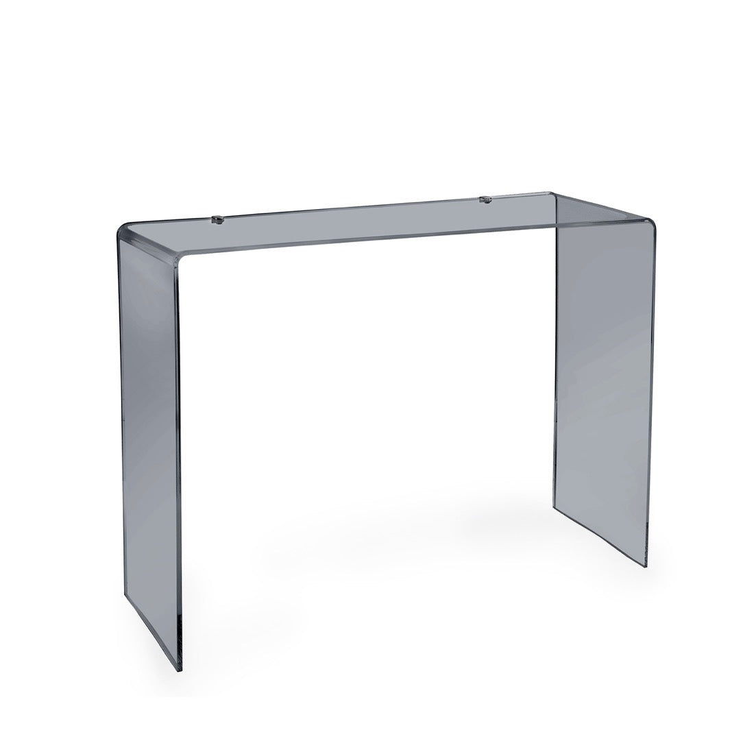 iPLEX Milvio Consolle in PMMA 75x100cm Fumè Trasparente Made in Italy