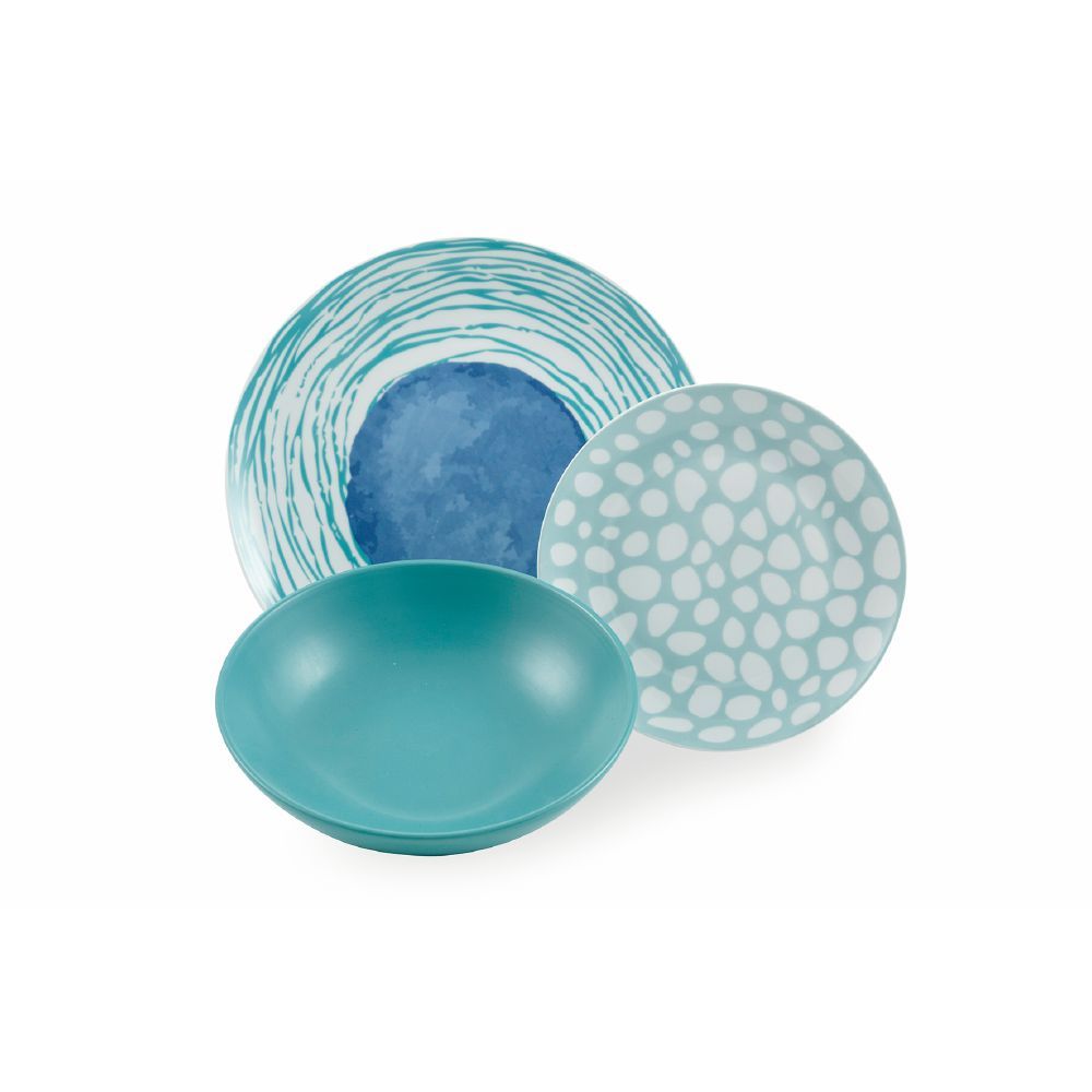 VILLA D'ESTE HOME TIVOLI Marea Servizio Tavola Set Piatti 18 Pezzi Porcellana