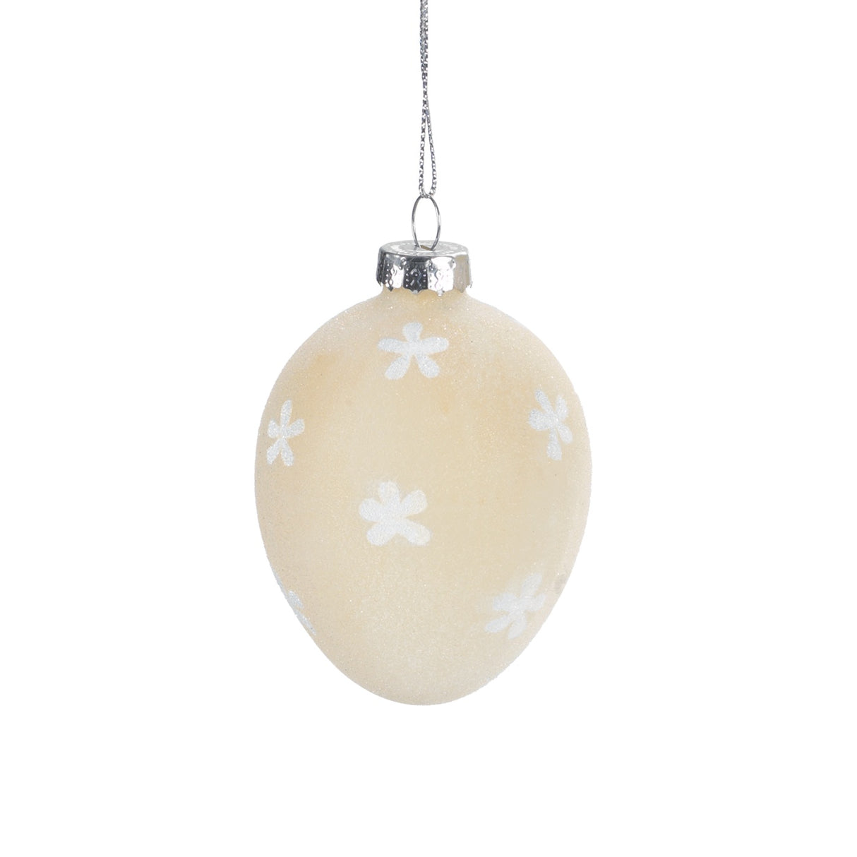 MASCAGNI CASA Uovo Ovetto di Pasqua da Appendere Pendaglio in Vetro 8cm Decorazione Pasquale