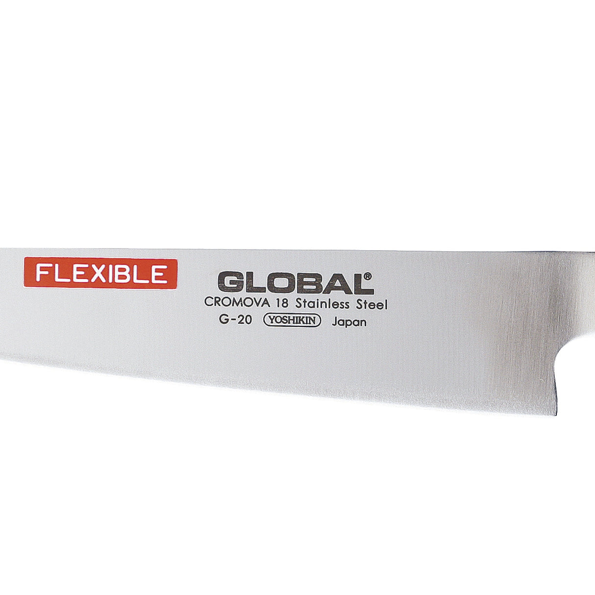 GLOBAL Coltello per Filettare 21cm in Acciaio Inox Cromova 18 Flessibile G-20