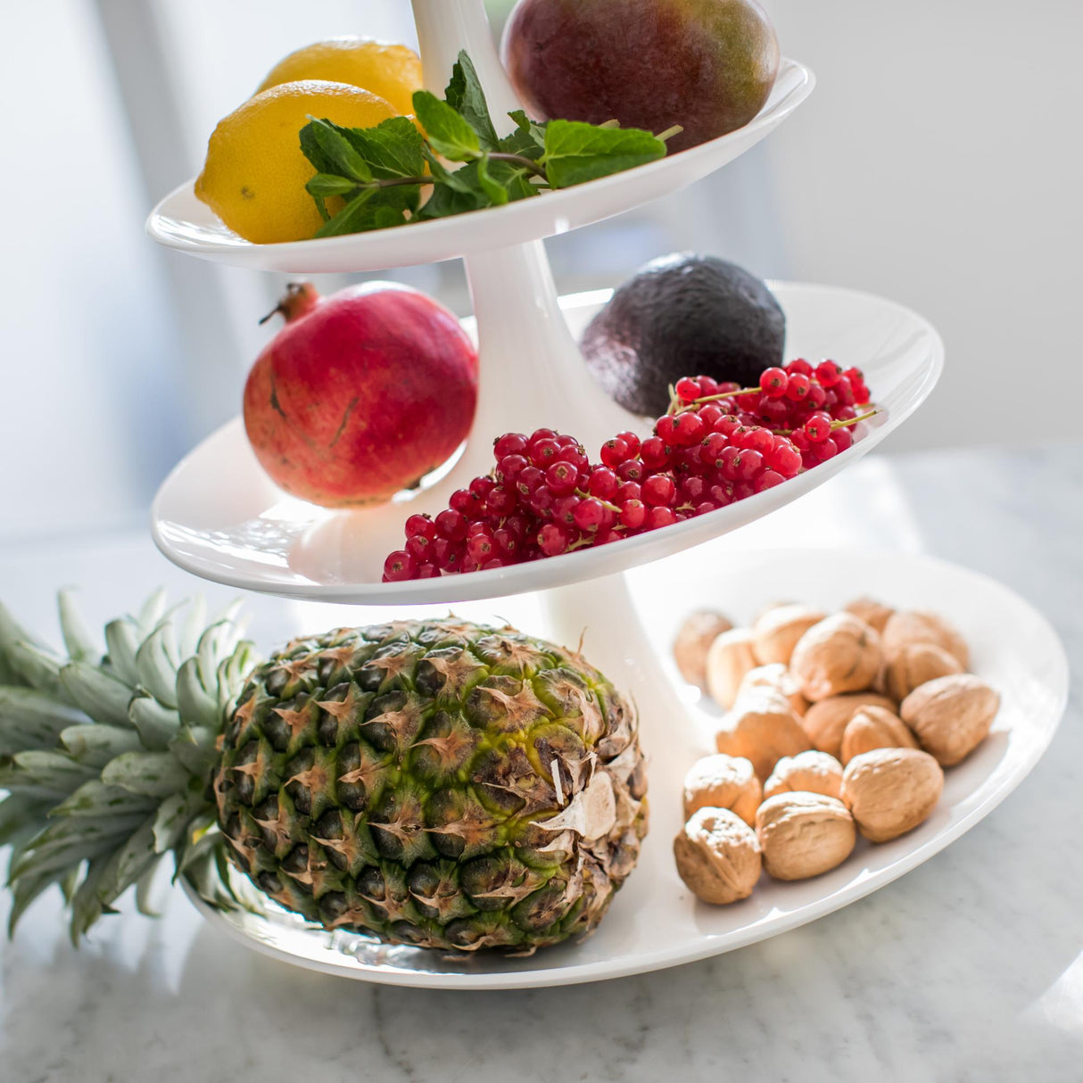 KOZIOL Stackable Stand 5 Shelves Babell Big 53cm White Organic