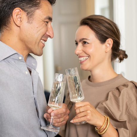 KOZIOL Set 2 Calici Spumante Champagne 20cm 100ml Club No. 14 Superglas Indistruttibili