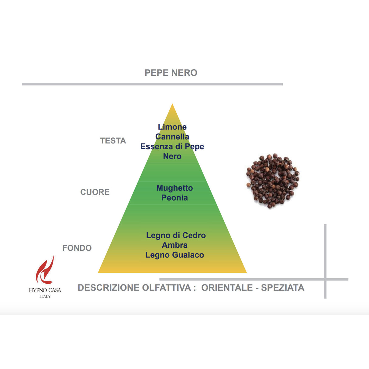 HYPNO CASA Diffusore a Bastoncini con Fiore Bianco Rosa 250ml Pepe Nero