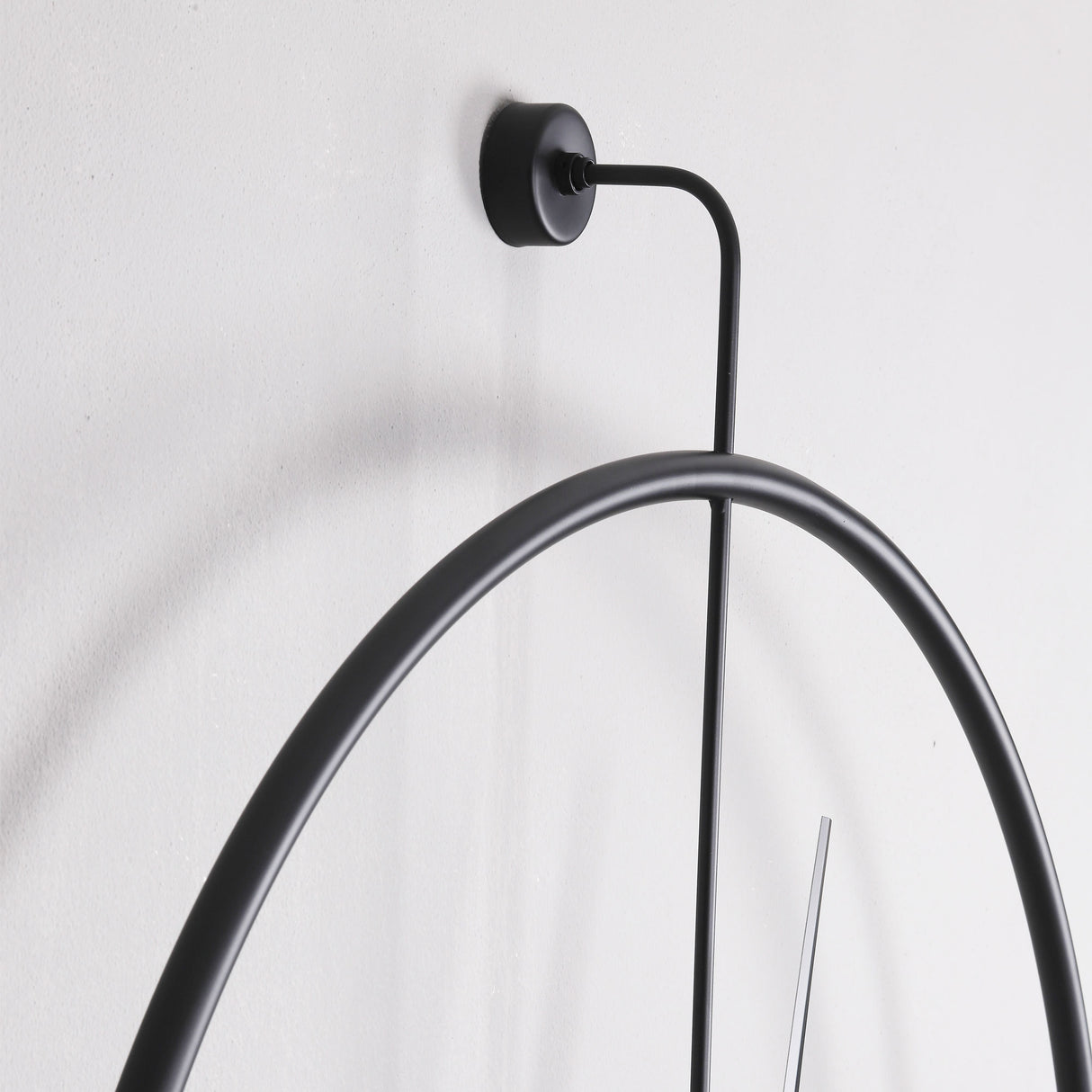 CEART Modern Florence Wall Clock 90cm Black Metal Made in Italy