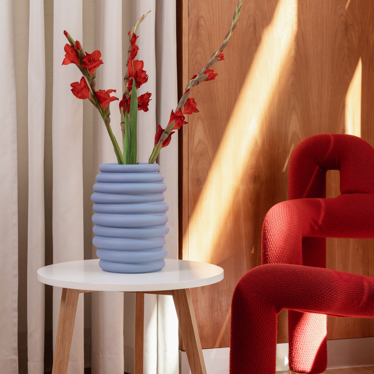 ROSENTHAL Design Vases Hop Atlantic 26cm Blu Porcellana