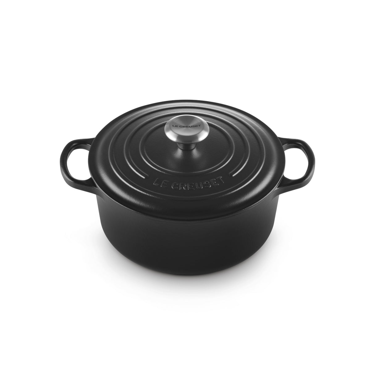 LE CREUSET Cocotte Rotonda Evolution 24cm Nero Ghisa Vetrificata