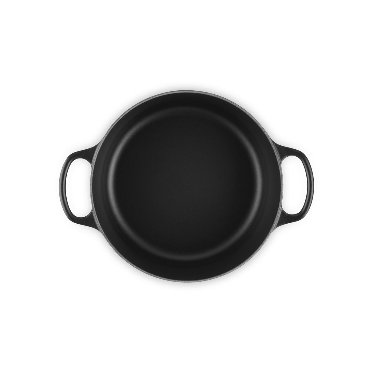 LE CREUSET Cocotte Round Evolution 24cm Black Vitrified Cast Iron