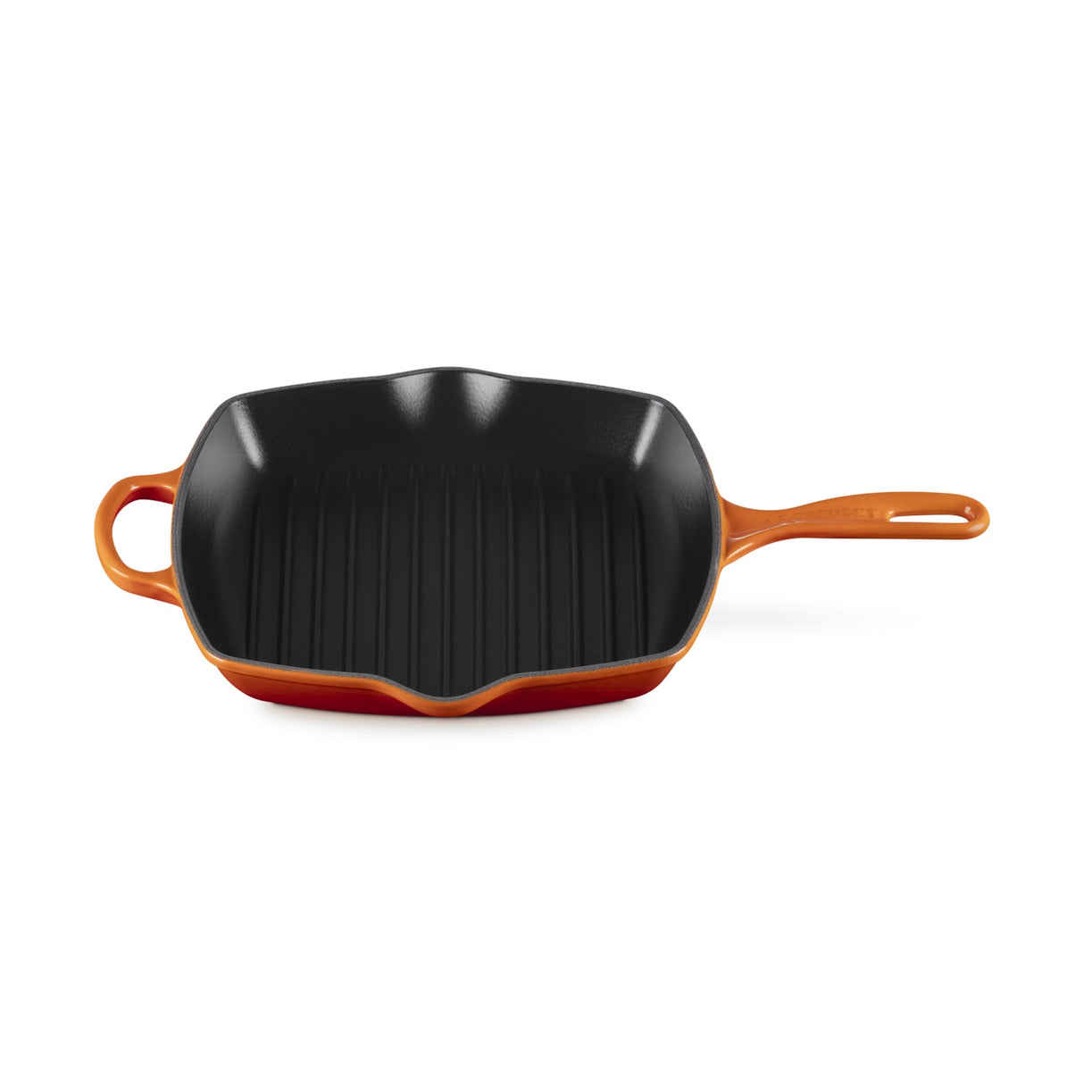 LE CREUSET Bistecchiera Skillet Quadrata Evolution 26cm in Ghisa Vetrificata Arancio