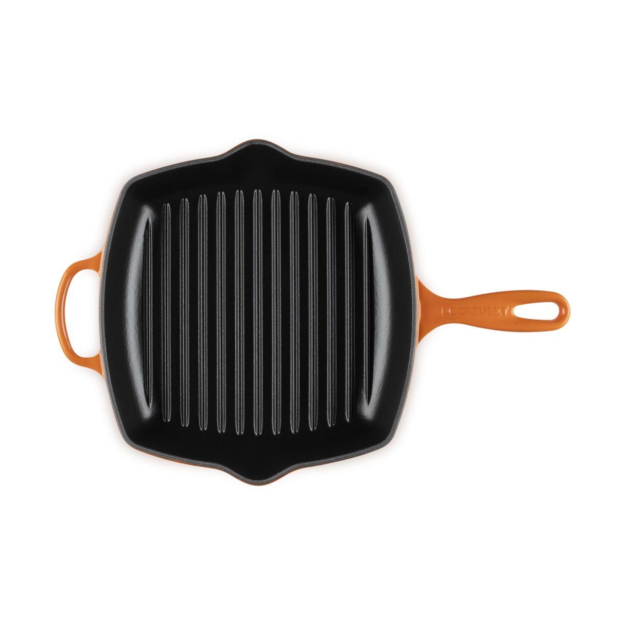 LE CREUSET Bistecchiera Skillet Quadrata Evolution 26cm in Ghisa Vetrificata Arancio