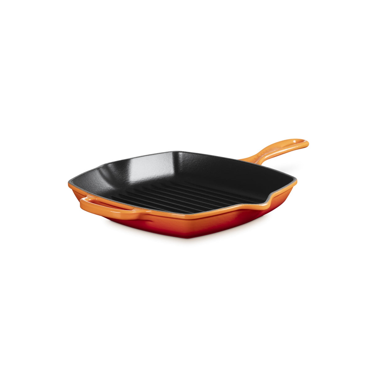 LE CREUSET Bistecchiera Skillet Quadrata Evolution 26cm in Ghisa Vetrificata Arancio