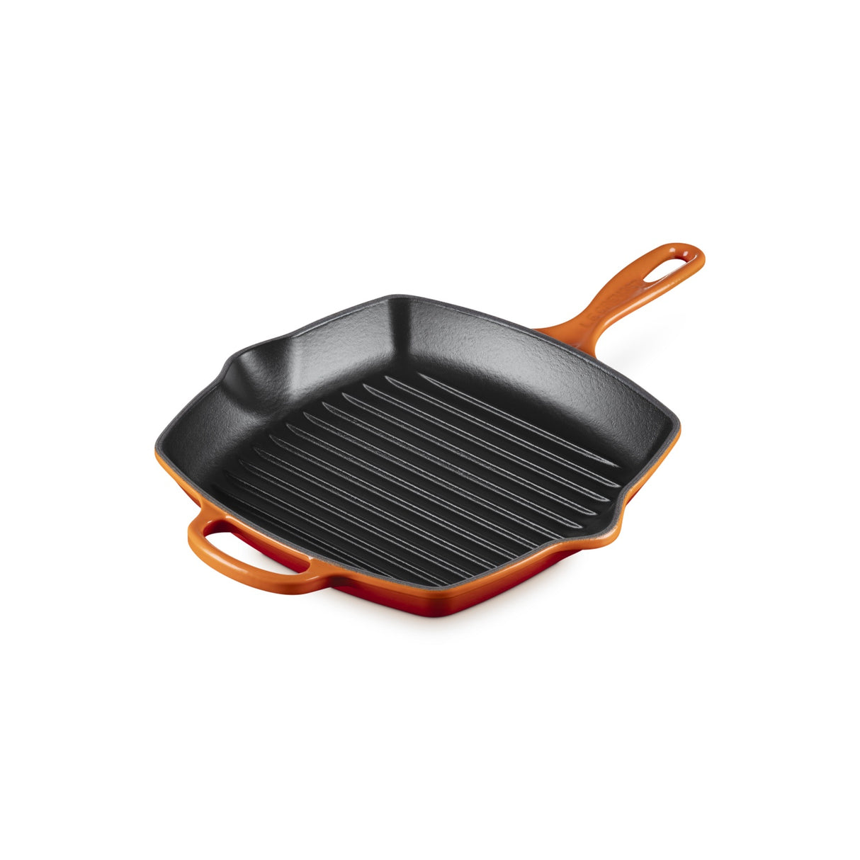 LE CREUSET Bistecchiera Skillet Quadrata Evolution 26cm in Ghisa Vetrificata Arancio