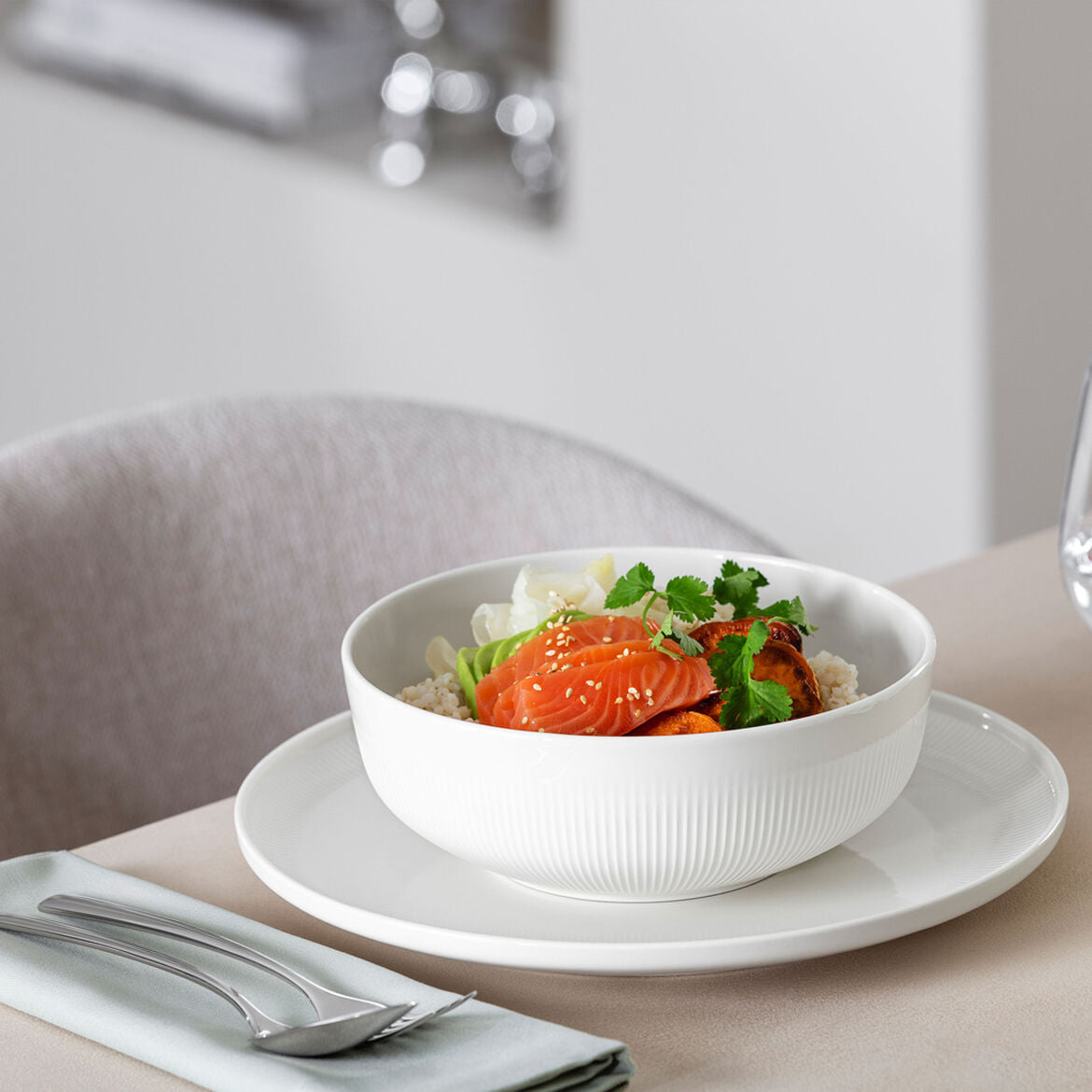 VILLEROY & BOCH Afina Dinner Plate 27cm White Premium Porcelain