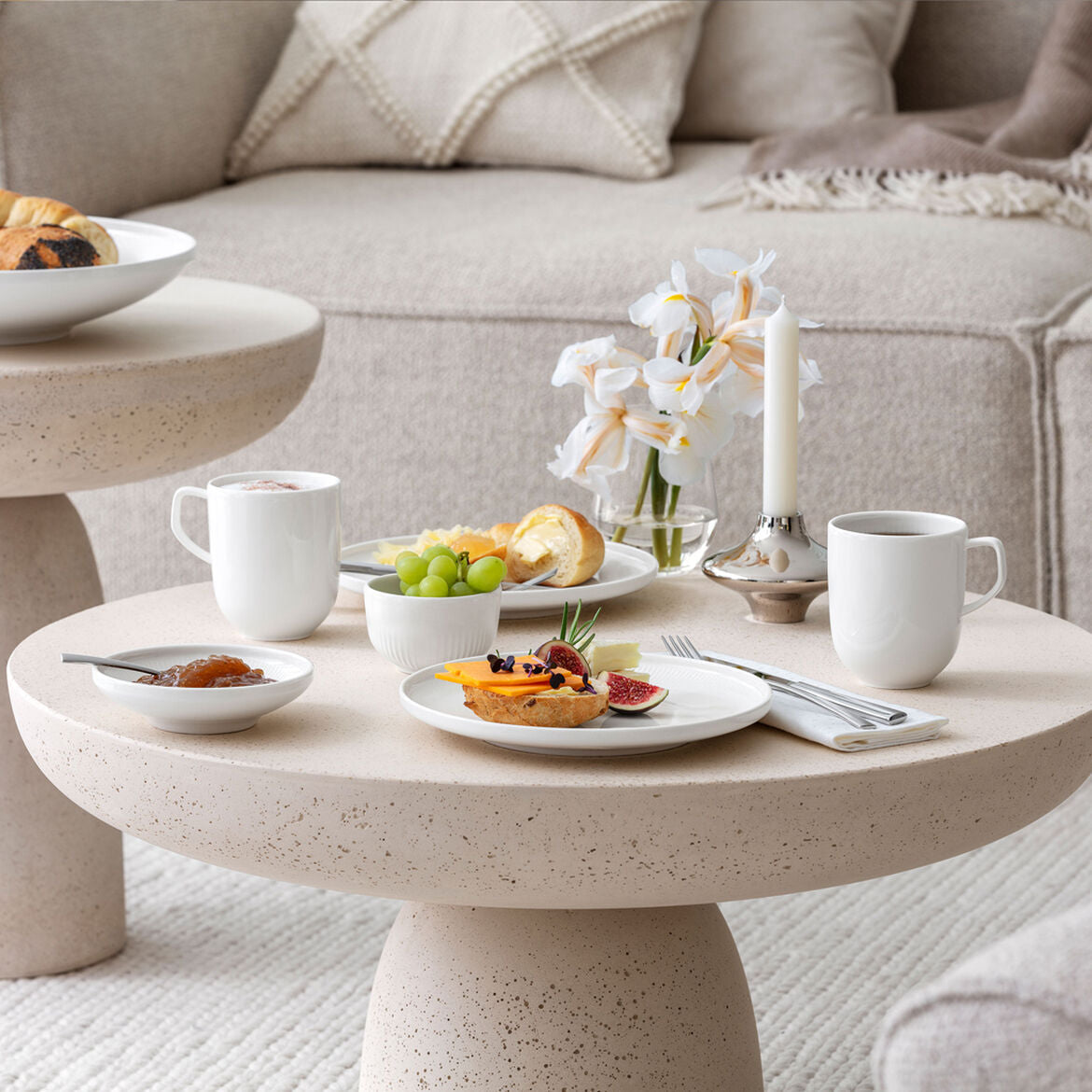 VILLEROY & BOCH Afina Breakfast Fruit Plate 22cm White Premium Porcelain