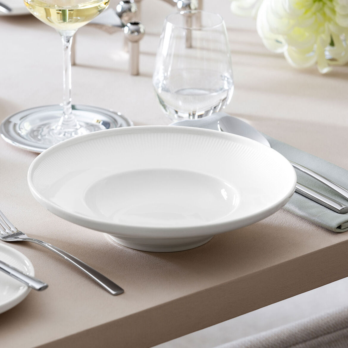 VILLEROY & BOCH Afina Piatto Fondo 25cm Set 6 Pezzi Bianco Porcellana Premium