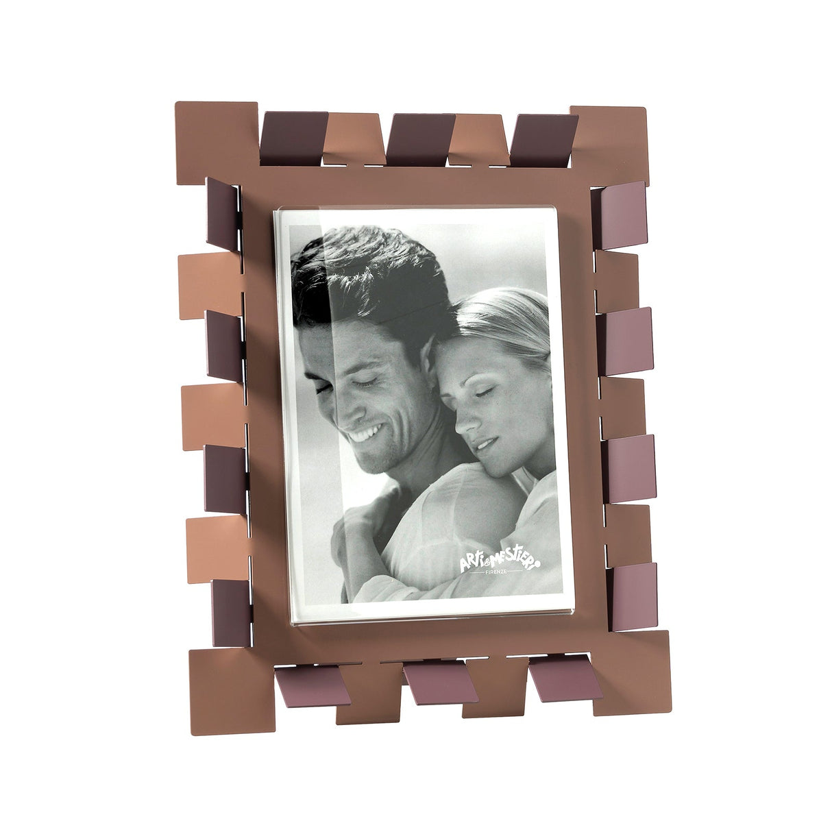 ARTI & MESTIERI Portafoto Vertigo Grande Mocha Mousse Viola Ametista 22x27,6cm