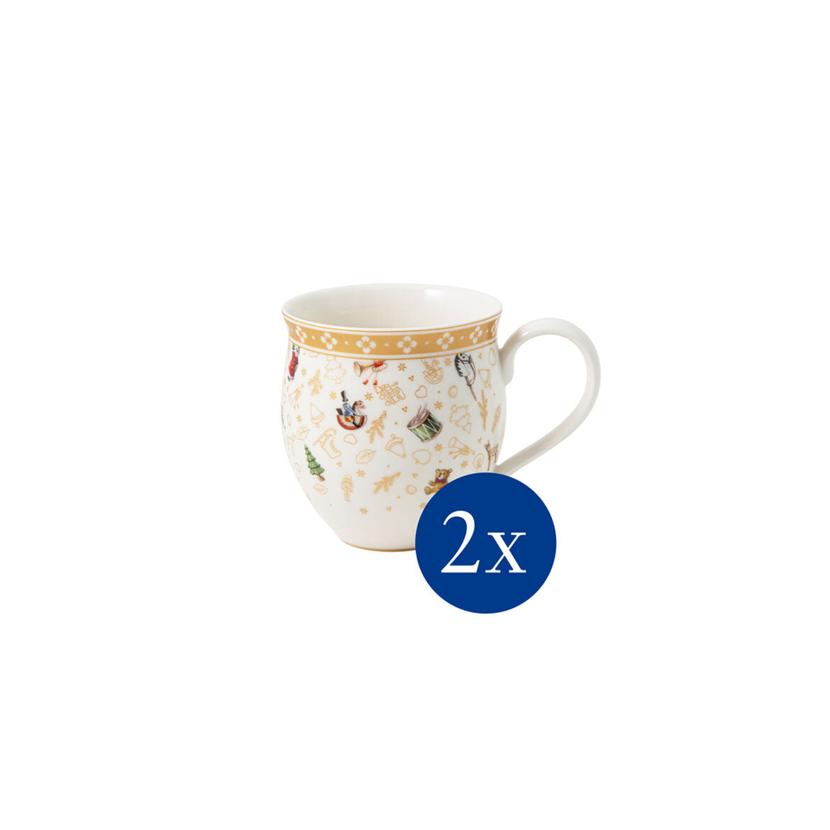 VILLEROY & BOCH Toy's Delight Set 2 Mug Tazza Anniversario 440ml Natale