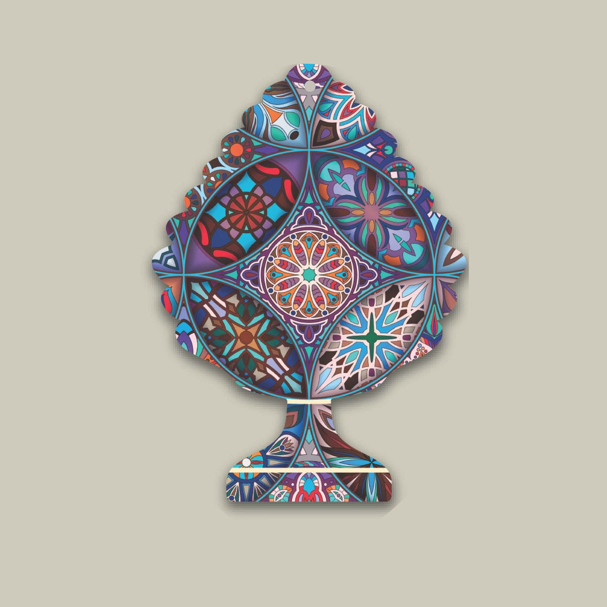 PALAIS ROYAL - 100% Melamine Pine Cone Trivet 32 cm Kitchen