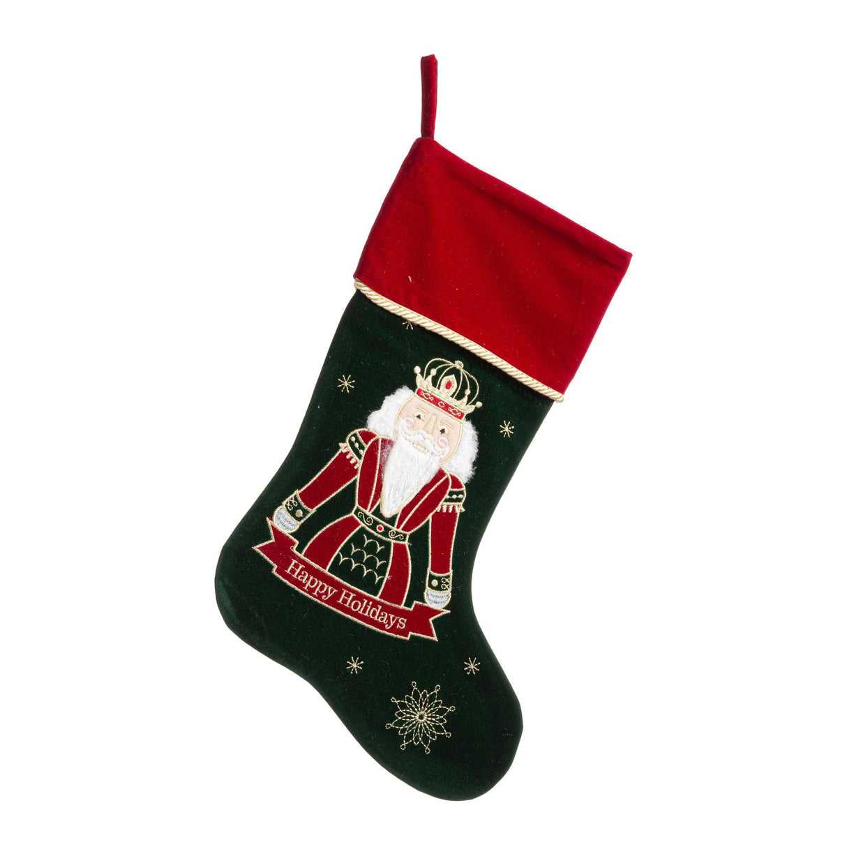 BIZZOTTO Calza Natalizia Windsome Verde con Soldatino 45x28cm