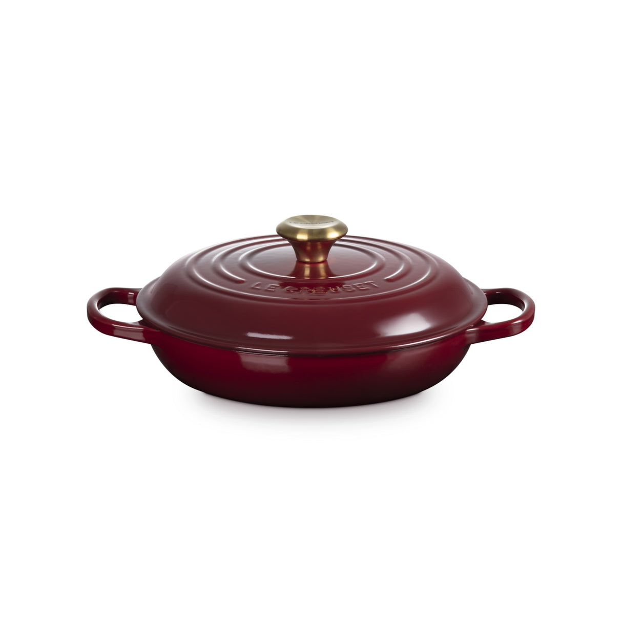 LE CREUSET Evolution Low Pan 26cm Rhone Vitrified Cast Iron