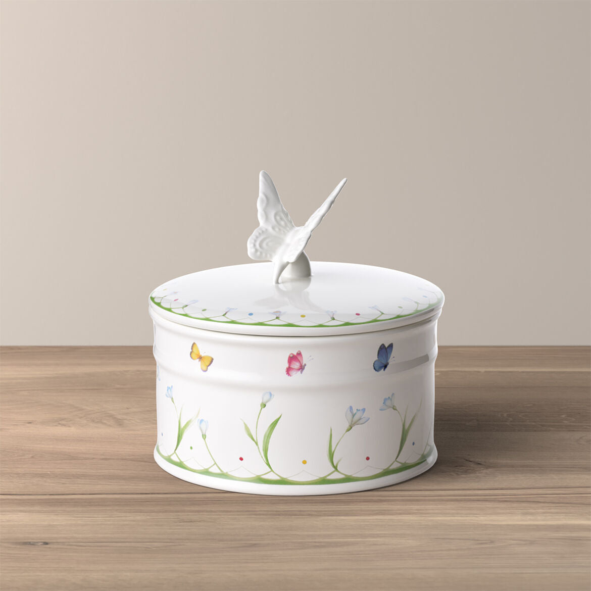 VILLEROY & BOCH Colourful Spring Scatola Contenitore Grande 18cm Porcellana Barattolo