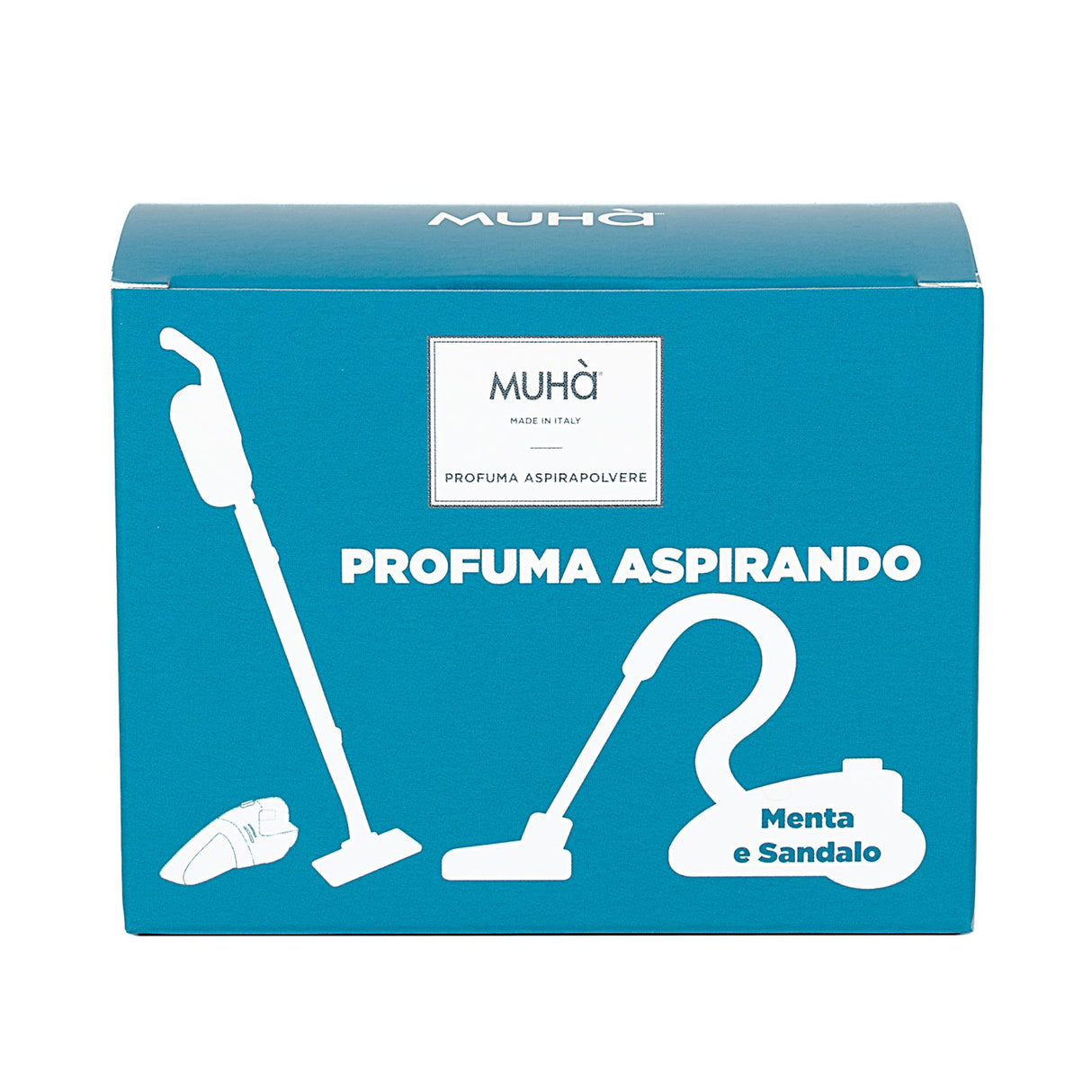 MUHA' Profuma Aspirapolvere Set 5 Buste Menta e Sandalo