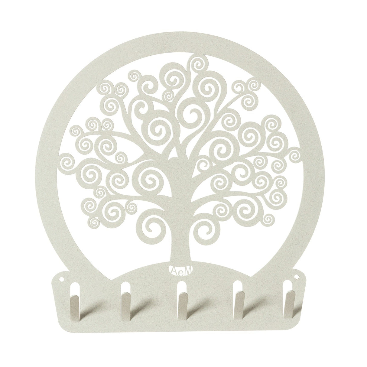 ARTI & MESTIERI Portachiavi Moderno da Parete Albero Della Vita Avorio