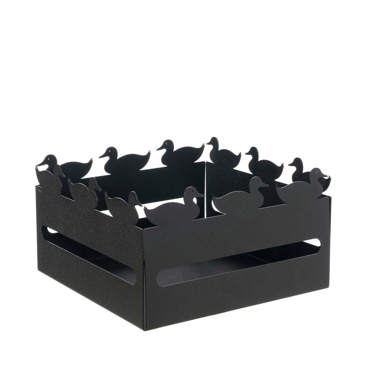 ARTI & MESTIERI Cestino Pane Duck Nero 12x21cm