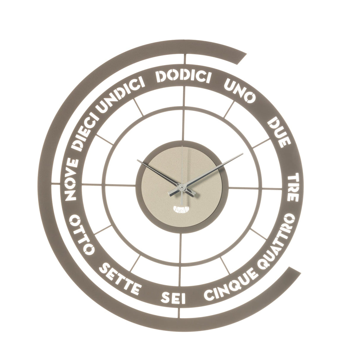 ARTI & MESTIERI Orologio da Parete Design Skipper Fango E Avorio