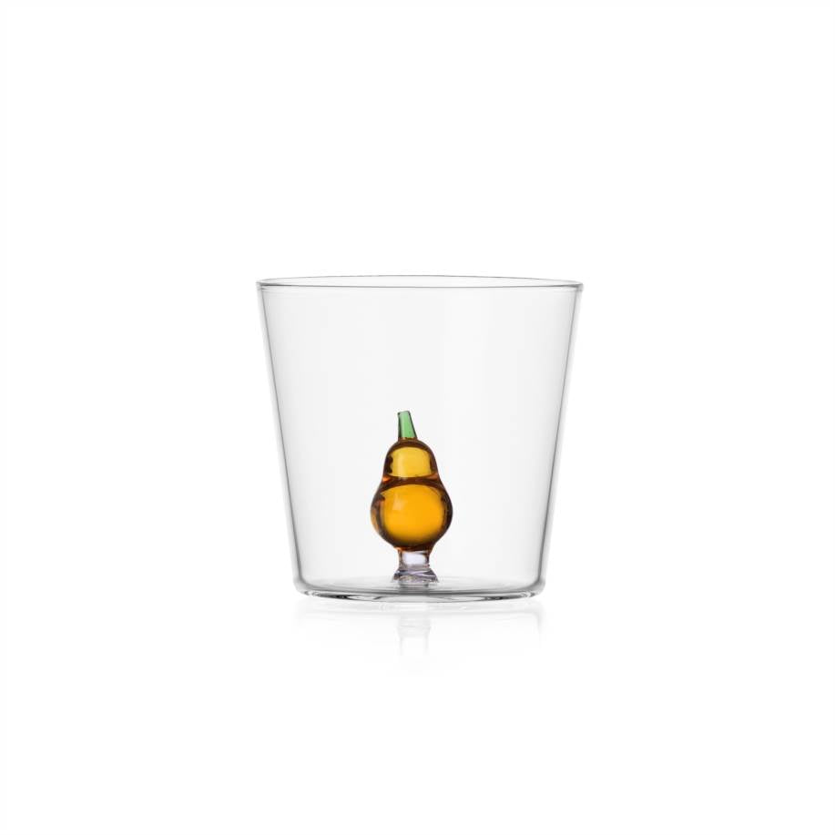 ICHENDORF Fruits & Flowers Set 6 Pezzi Tumbler Bicchieri 8,5cm 350ml Vetro Borosilicato