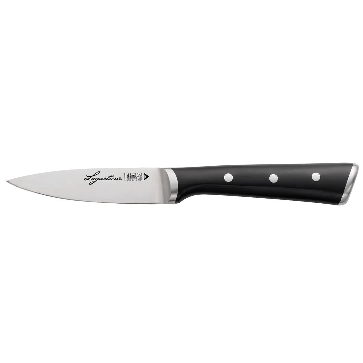 LAGOSTINA Iceforce Coltello Spelucchino 9cm Acciaio Inox Doppio Rivetto Manico Ergonomico