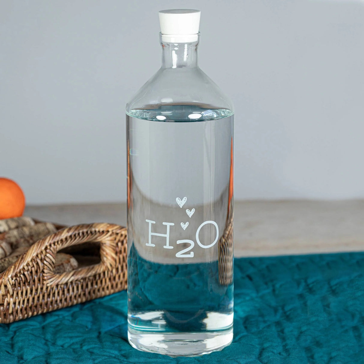 SIMPLE DAY H2O Glass Bottle 1.4 Liters Borosilicate Glass