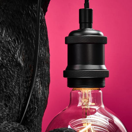 WERNS Lampada da Tavolo Gatto Chouchou 44,5cm Nero Resina