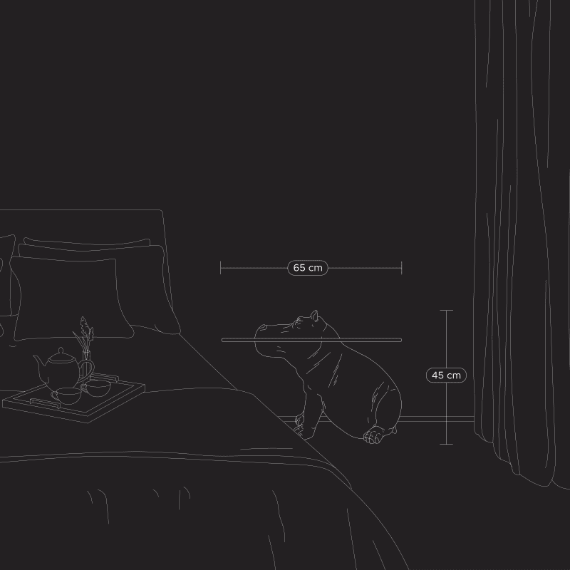 WERNS Coffee Table Hippo Patty Potamus 45x64cm Gold Resin