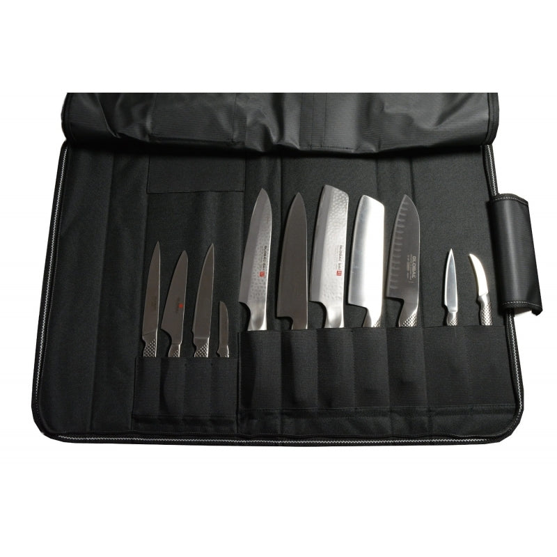 GLOBAL Knife Case Bag 16 Pieces 52x17cm Nylon G-667/16