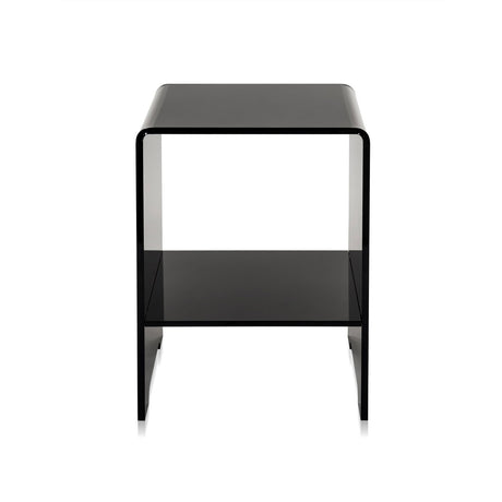 iPLEX Accanto Tavolino Comodino in PMMA Nero 32x45cm Made in Italy