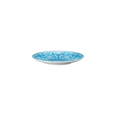 VERSACE Barocco Teal Piatto Piattino 17cm Azzurro Porcellana