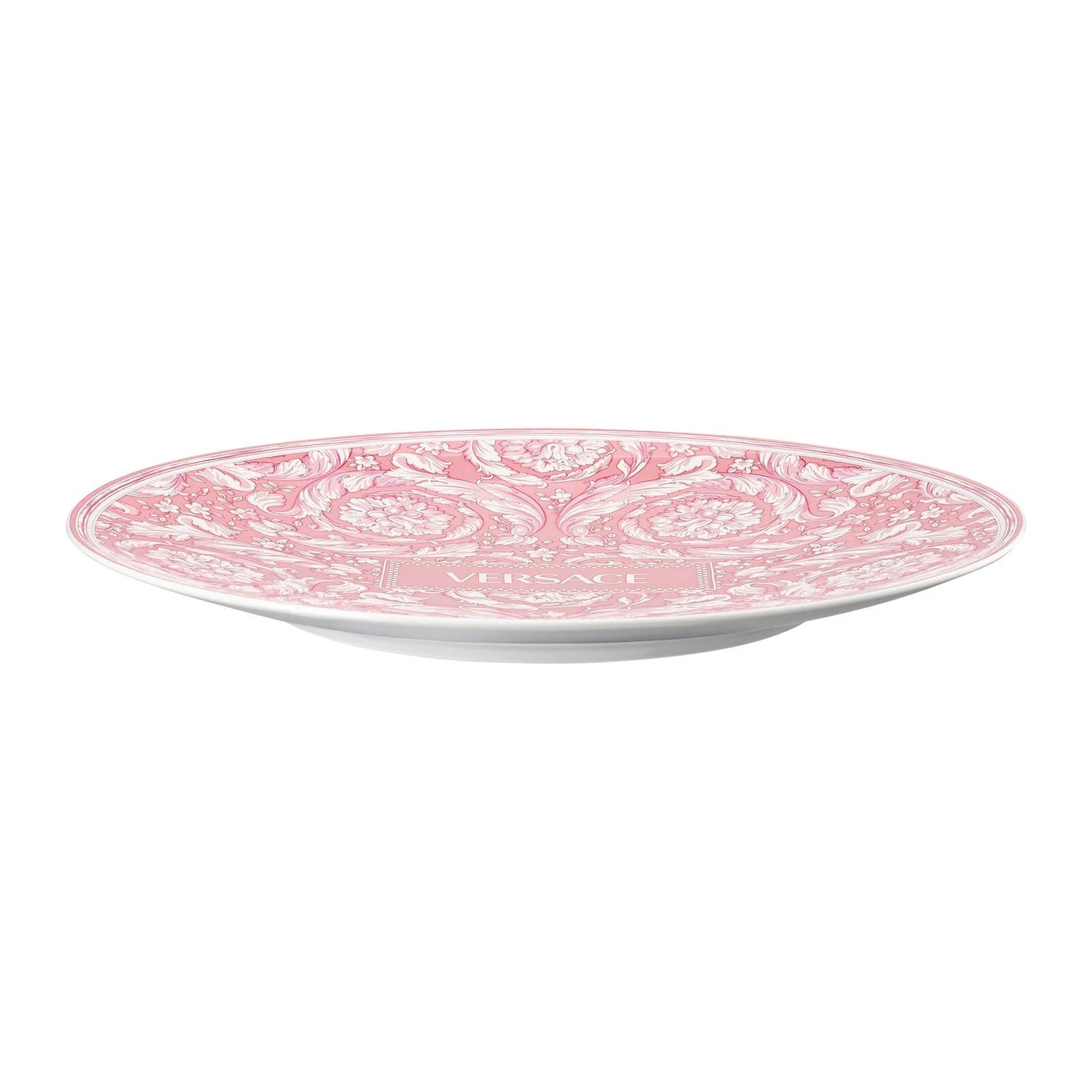 VERSACE Barocco Rose Placeholder Plate 33cm Pink Porcelain