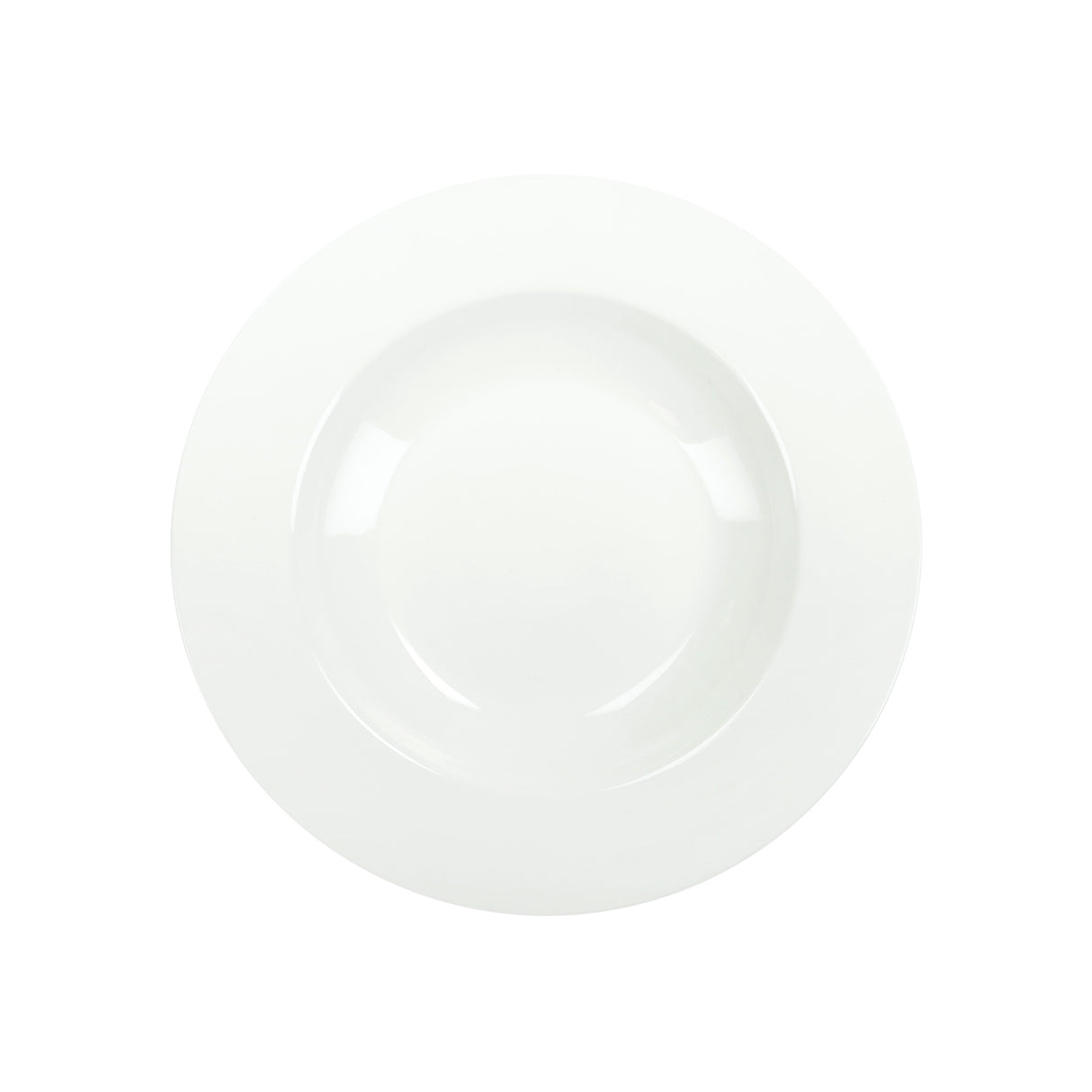 BRANDANI Piatto Fondo Total White 21,5cm Set 6 Pezzi Bianco New Bone