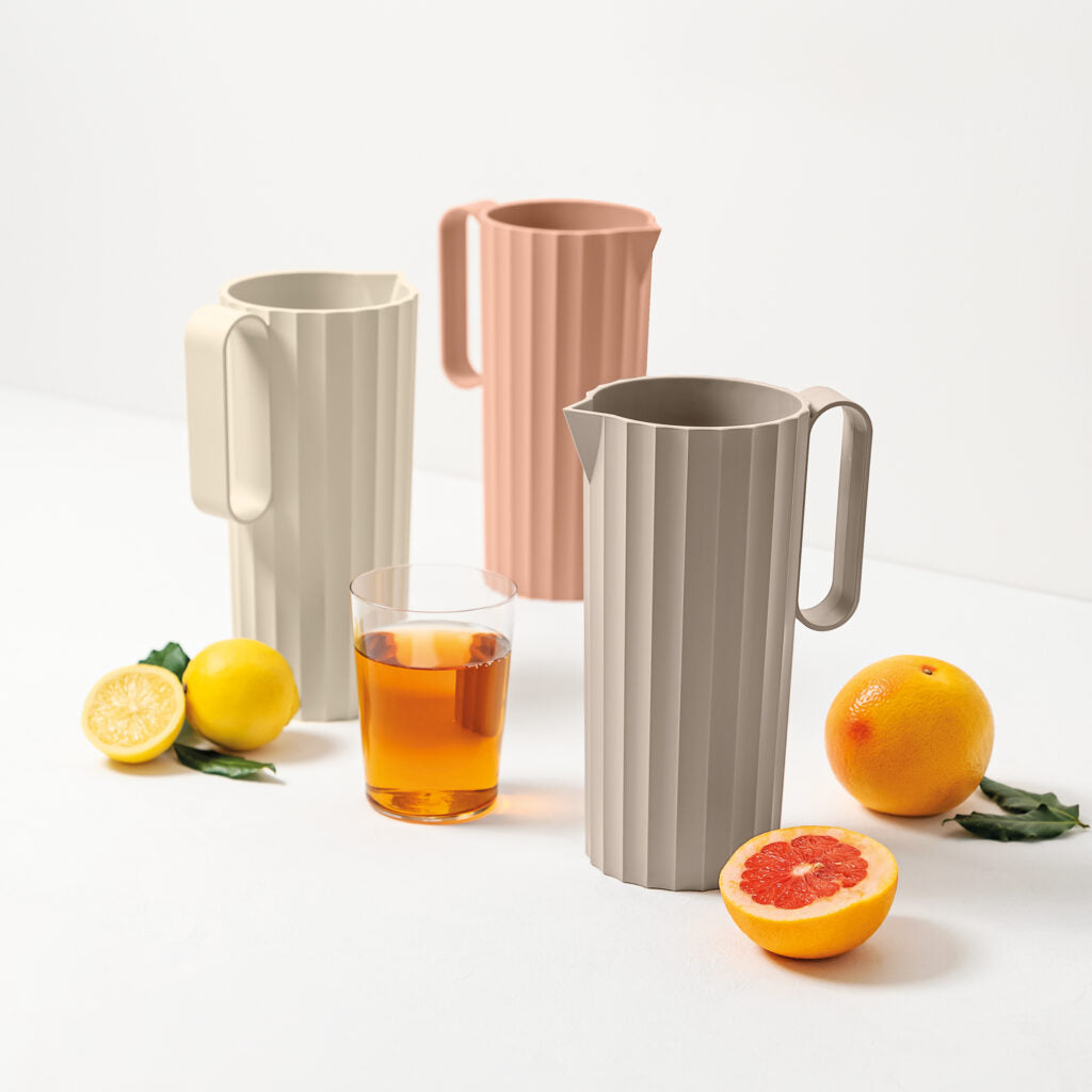 BLIM PLUS Caraffa Brocca Hydria Moka Grey Grigio 1,7lt Made in Italy 100% Riciclabile