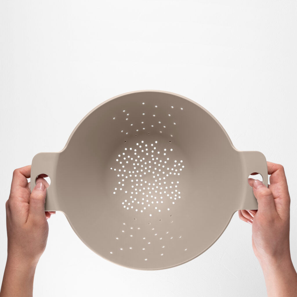 BLIM PLUS Scolapasta Cosmo Moka Grey Grigio Made in Italy 100% Riciclabile