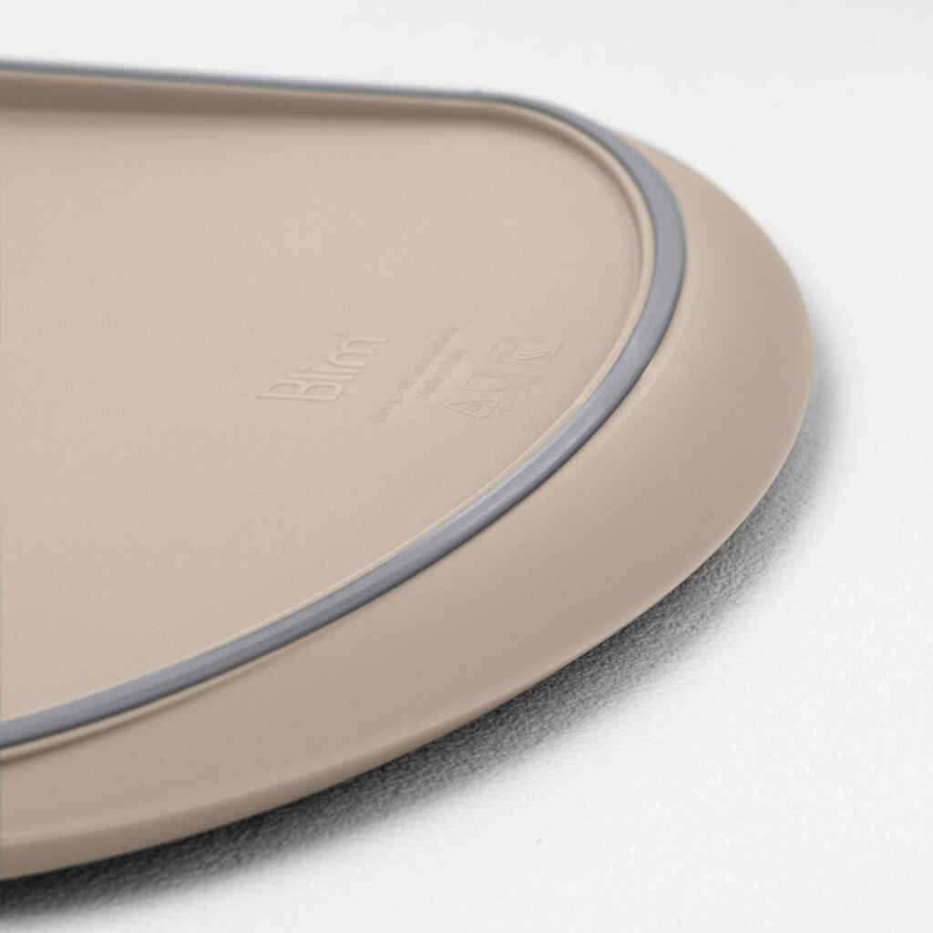 BLIM PLUS Skateboard Chopping Board 32x22.5cm Moka Gray Gray Made in Italy 100% Recyclable