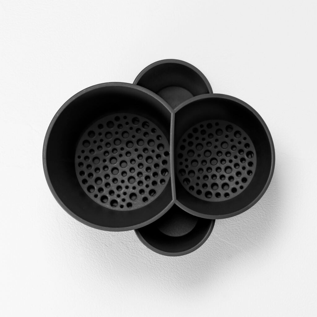 BLIM PLUS Scolaposate Gocciolo 14x11,5cm Carbon Black Nero Made in Italy 100% Riciclabile